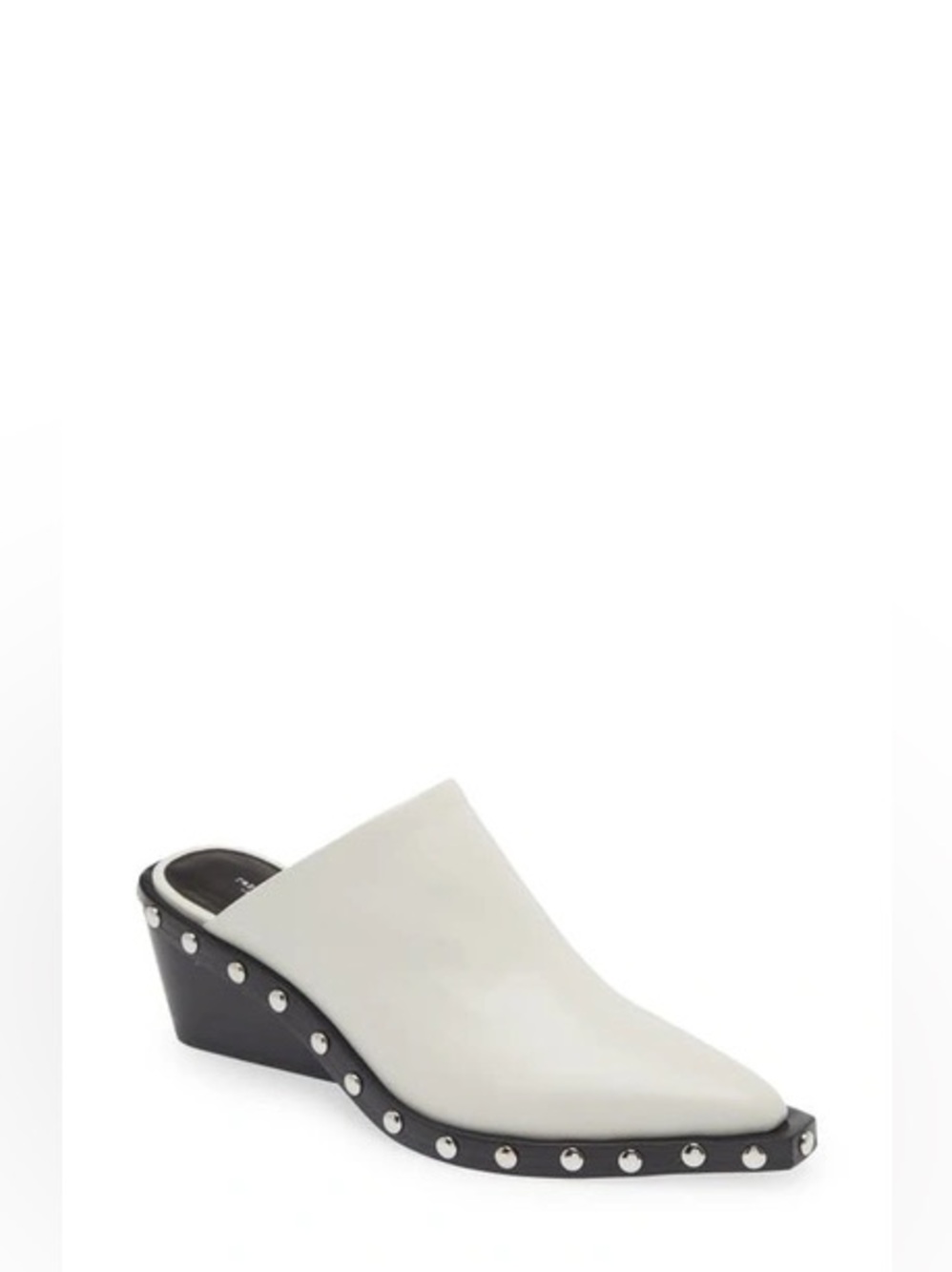 Rag & Bone Santiago Mule White Size 38